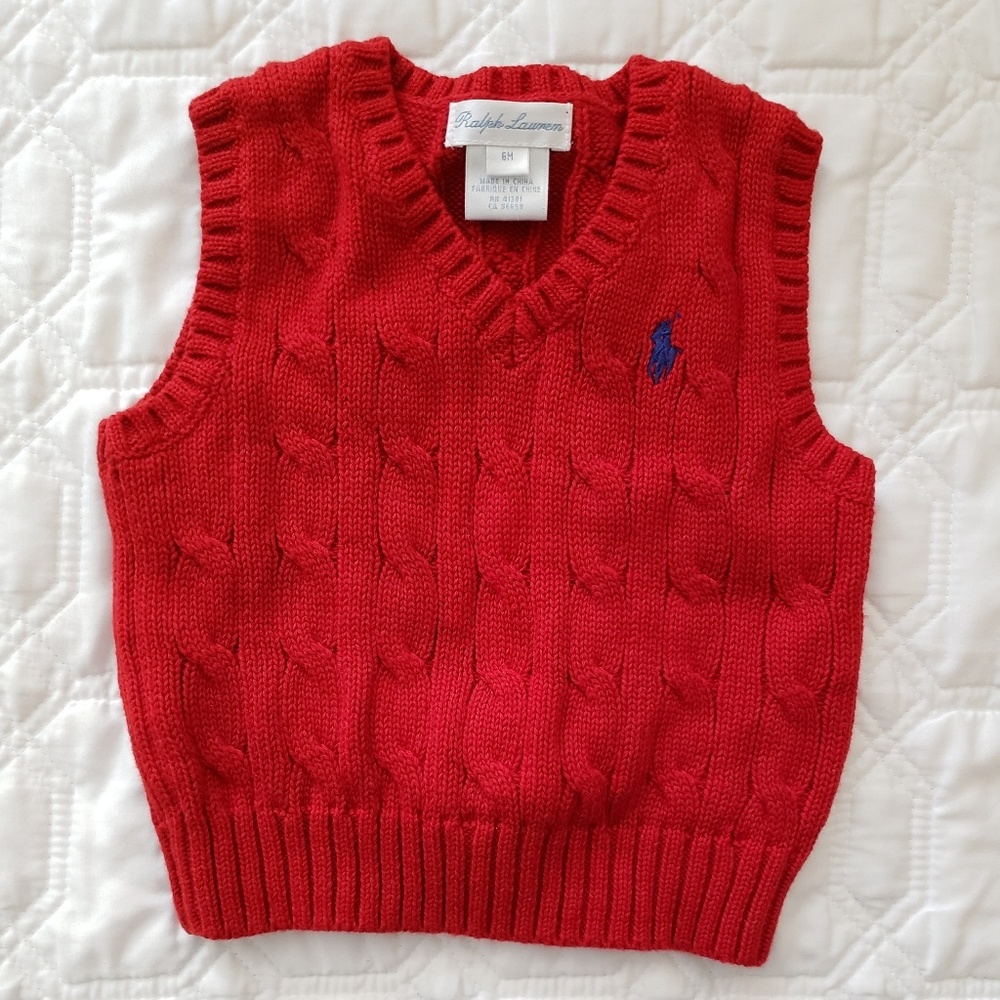 Ralph Lauren red vest